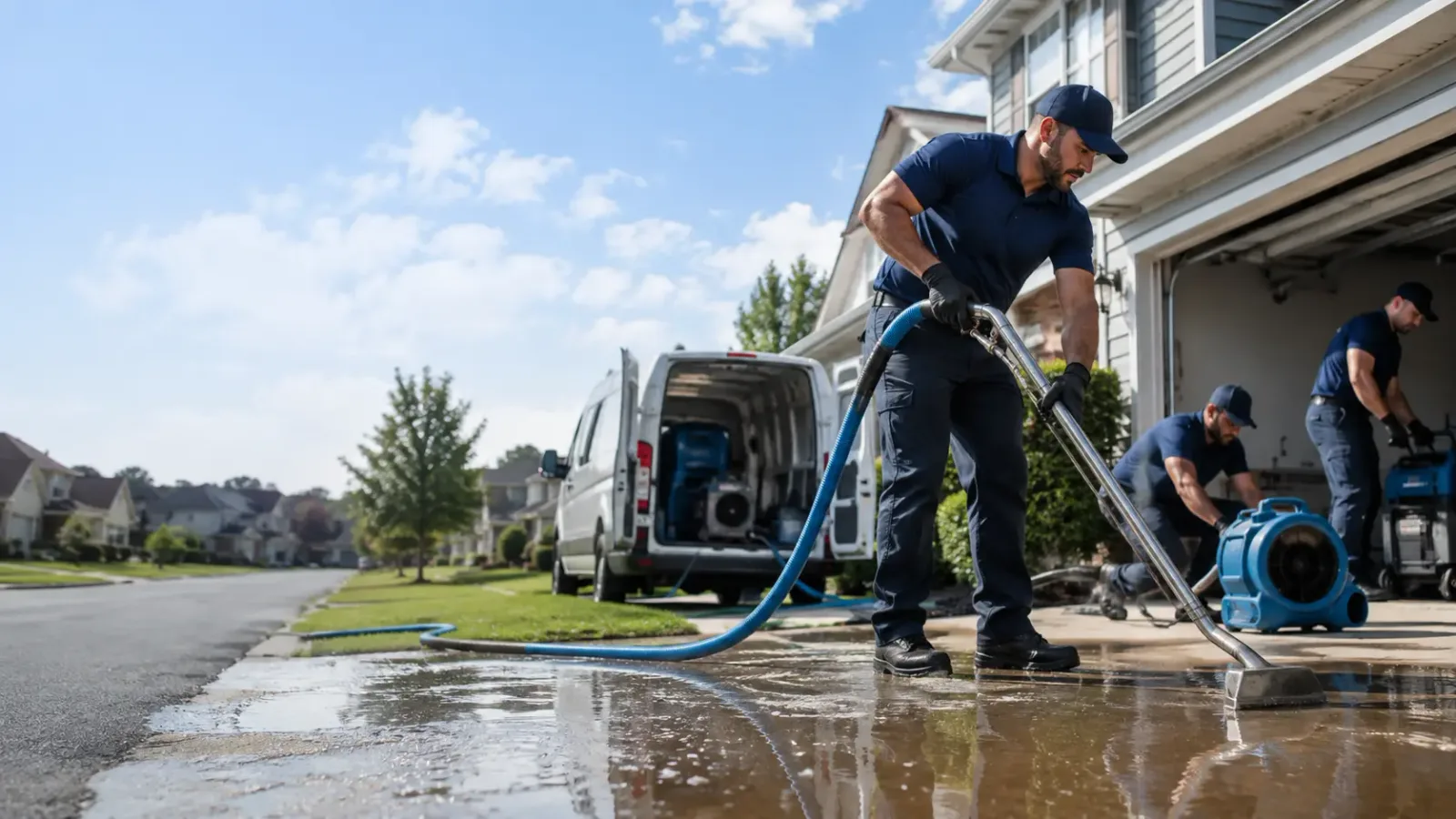 Flood Damage Restoration in Blue Grass, IA